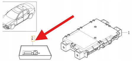 BATERIA MODUŁ STEROWNIK VCM VOLVO S90 V90 S60 V60 XC40 2021- OE 31450445