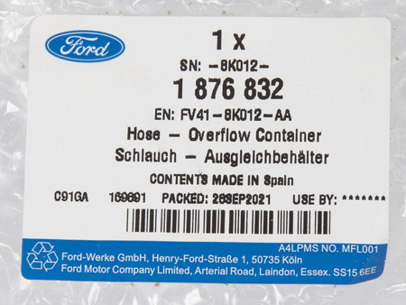 PRZEWÓD ZBIORNICZKA WYRÓWNAWCZEGO 2.0 TDCI FORD