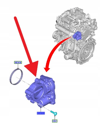 PRZEPUSTNICA 1.5 EB FORD FIESTA PUMA FOCUS 2018- 2565324 _ HX7G-9F991-BB
