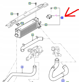 INTERCOOLER FORD TRANSIT Mk5 2.0L DIESEL _1671445_ME2C11-9L440-BB