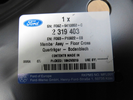 BELKA ZDERZAKA PRZEDNIEGO FORD MONDEO Mk5 2019-_2319403_FG93-F10922-EB