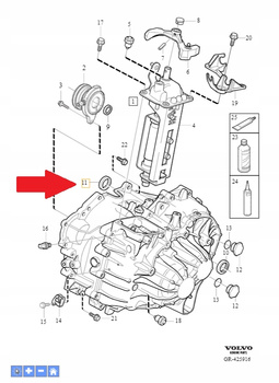 Prawy uszczelniacz półosi Volvo OE 30783437