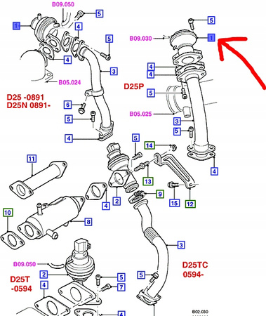 ZAWÓR EGR FORD TRANSIT Mk4 2.5 DIESEL 1994-2000 _7073168_954F-9D475-BA