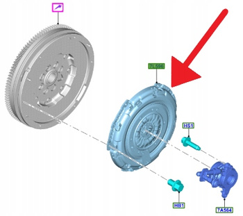 ZESTAW SPRZĘGŁA 1.5L ECOBOOST FOCUS PUMA KUGA 20- 2492120 _ HX7G-7540-BB