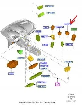 ZAŚLEPKA GNIAZDA ZAPALNICZKI FORD TOURNEO CONNECT 2259267 _ KT1T-19G310-BA