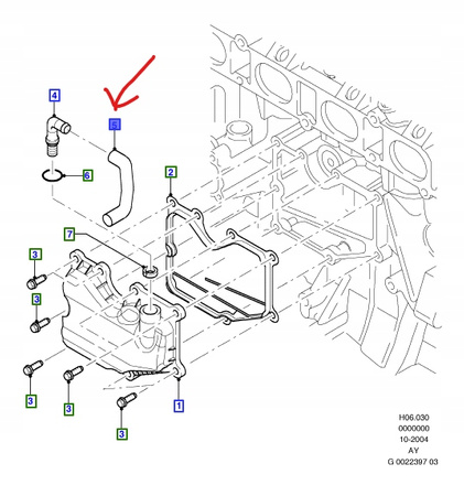 PRZEWÓD SKRZYNI KORBOWEJ MONDEO Mk3 1.8 2.0DURATEC_1119272_1S7G-6758-AE