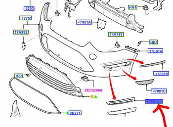 RAMKA ŚWIATŁA LED PRAWA FORD S-MAX Mk1 2010- 1866206 _ AM21-17E810-ACXWAA