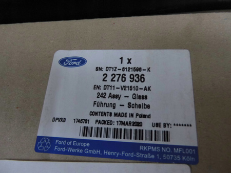 USZCZELKA SZYBY PRAWY PRZÓD FORD TOURNEO CONNECT _ 2472106 _ DT11-V21510-AM