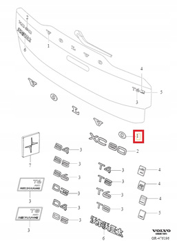 EMBLEMAT "VOLVO " V70 III 08-16r