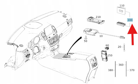 MODUŁ TELEFONU BLUETOOTH MERCEDES W166 W205 W213 W217 OE A2129066303