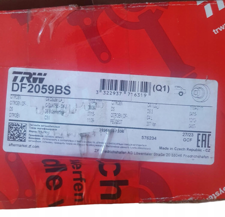 Tarcza hamulcowa tylna z łożyskiem Citroen 424932