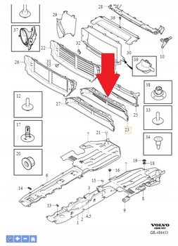 Volvo OE 31353797 Roleta