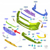 UCHWYT WSPORNIK KAMERA PRZÓD FORD KUGA 2024- 2730764 _ PV4B-19H455-SB