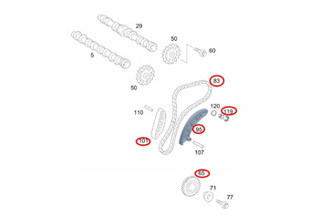 ZESTAW ROZRZĄDU MERCEDES 2.2 CDI SILNIK 651