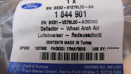 NAKŁADKA LISTWA NA DRZWI PRAWA FORD TRANSIT Mk7_1844901_BK31-V278L00-AD5CND