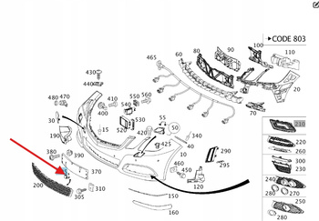 ZAŚLEPKA PARKTRONIC PTS MERCEDES C W204 E W212 GL W166 OE A2128840122