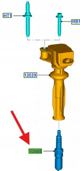 ŚWIECA ZAPŁONOWA 2.0,2.3 TI-VCT 2.0LDOHC 5425858 _ HL3E-12405-AA