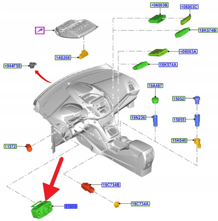 PRZEŁĄCZNIK ŚWIATEŁ FORD C-MAX KUGA 2012- OE 1787263 _ AV6T-13A024-AC