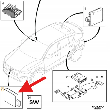 RADAR AKTYWNY TEMPOMAT VOLVO S90 S60 V90 V60 XC60 XC90 2023- OE 32410079
