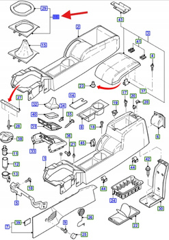 RAMKA SKRZYNI BIEGÓW FORD MONDEO MK3 2003 1307362 _ 2S71-A045B79-KBSMBK