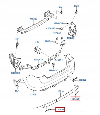 ODBLASK LEWY FORD FOCUS Mk2 FUSION _ 1207550 _ 2N11-515C0-AA