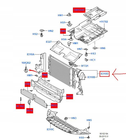 DEFLEKTOR POWIETRZA LEWY FORD S-MAX 1 / GALAXY 3_1553307_6M21-8A261-AD