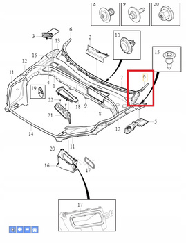 USZCZELKA PODSZYBIA LEWA VOLVO XC90 2016- OE 31442411