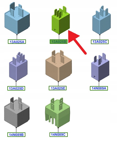 PRZEKAŹNIK WIELOFUNKCYJNY 20 AMP FORD OE 3523252 _ F57B-14B192-AA