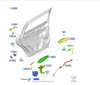 ZAMEK DRZWI LEWY TYŁ FORD S-MAX GALAXY 2015- 2138158 _ EM2A-R26413-CC 
