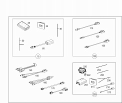 ZESTAW INSTALACYJNY NAWIGACJI MERCEDES A2048706896 | 2048706896