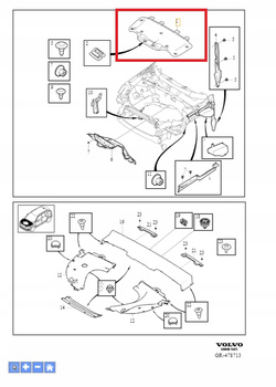 WYGŁUSZENIE MASKI POKRYWY SILNIKA VOLVO XC40 EX40 2018- OE 31442796