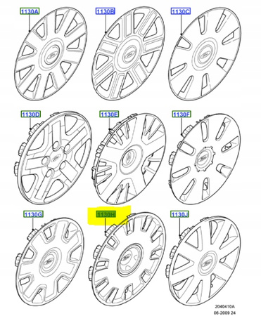 FORD OE - 1345446 - KOŁPAK 15"_1345446_4M51-1000-DC