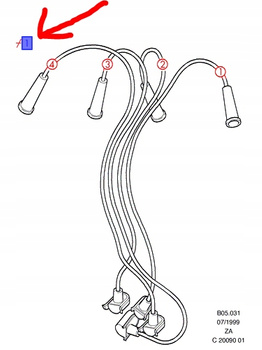 ZESTAW PRZEWODÓW ZAPŁONOWYCH FIESTA ESCORT