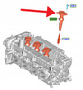 CEWKA ZAPŁONOWA 2.5L FORD SMAX CUSTOM KUGA 2020- 2402465 _ LX6E-12A375-BA