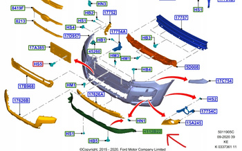 SPOILER ZDERZAKA PRZEDNIEGO FORD RANGER 2019- 1898972 _ EB3B-17F017-AA