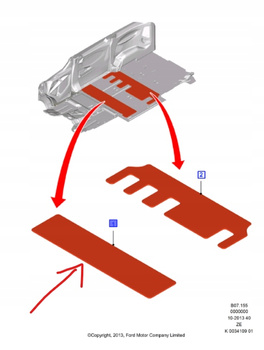DYWANIKI WELUROWE 2 RZĄD TRANSIT CUSTOM 2013- OE 2461232 _ DK2B-B130B40-AB