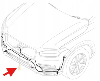 WIĄZKA INSTALACYJNA ZDERZAKA PRZEDNIEGO VOLVO XC90 2016- OE 31499233
