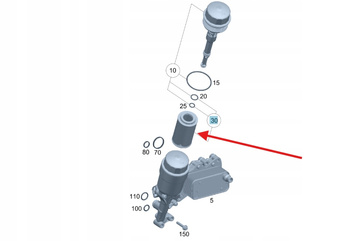 FILTR OLEJU 2.2 CDI OM651 MERCEDES OE A651180010990