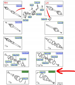 OSŁONA PRZEGUBU WEWNĘTRZNEGO FORD FOCUS Mk2 C-MAX Mk1 _1676320_3M51-4A084-DE