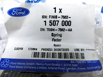 SPRĘŻYNA PEDAŁU SPRZĘGŁA MONDEO S-MAX GALAXY 06-15_1507000_7G9N-7562-AA