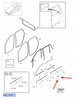 LISTWA OZDOBNA SZYBY DRZWI LEWY TYŁ VOLVO XC90 2016- OEM/OE 32378403