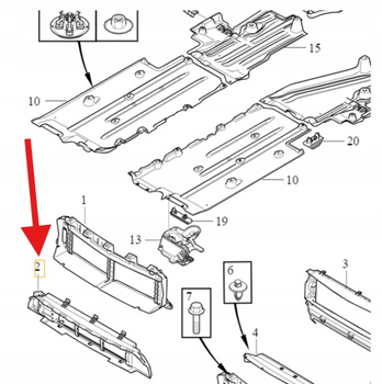 DOLNY WLOT KIEROWNICA POWIETRZA VOLVO EX40 XC40 2018- OE 31455419
