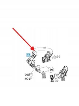 PRZEWÓD ODMA SEPARATOR OLEJU DIESEL M642 MERCEDES OE A6420101791