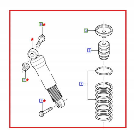 AMORTYZATOR TYLNY FORD MONDEO Kombi 2000-2007 2001229 _ MECS7J-18008-BA
