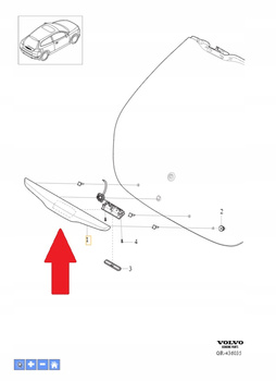 Klamka pokrywy bagażnika Volvo C30 OE 31218231