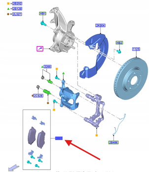 KLOCKI HAMULCOWE PRZÓD PUMA 2019- 2689667 _ MEL1TJ-2K021-AA