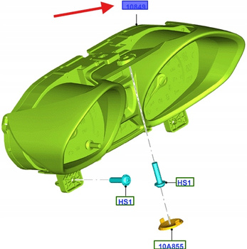 LICZNIK OBROTOMIERZ FORD TRANSIT MK7 2088819 _ EU76-10849-CK