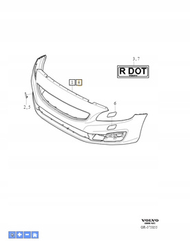Zderzak przedni Volvo V60 (14-18) OE 39824897