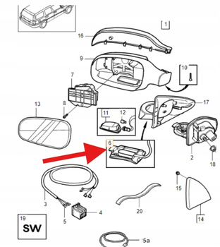 CZUJNIK TEMPERATURY ZEWNĘTRZNEJ PRAWY VOLVO S80 S60 V70 XC70 OE 31104010
