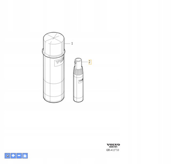 Lakier zaprawkowy 31442294 Kolor 621, Amazon Blue